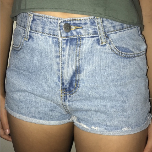 denim blue shorts - Picture 1 of 2